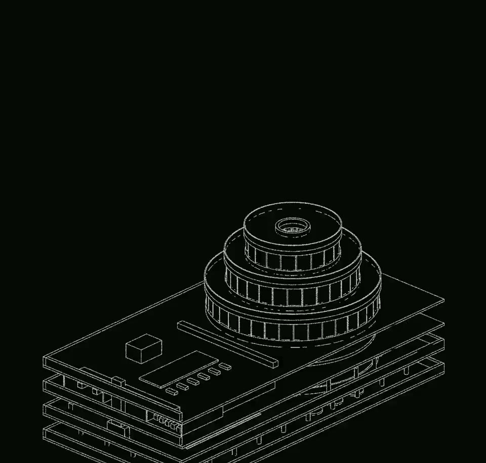 A Civic House drawn as one model, opening floor by floor from the crown down to the ground